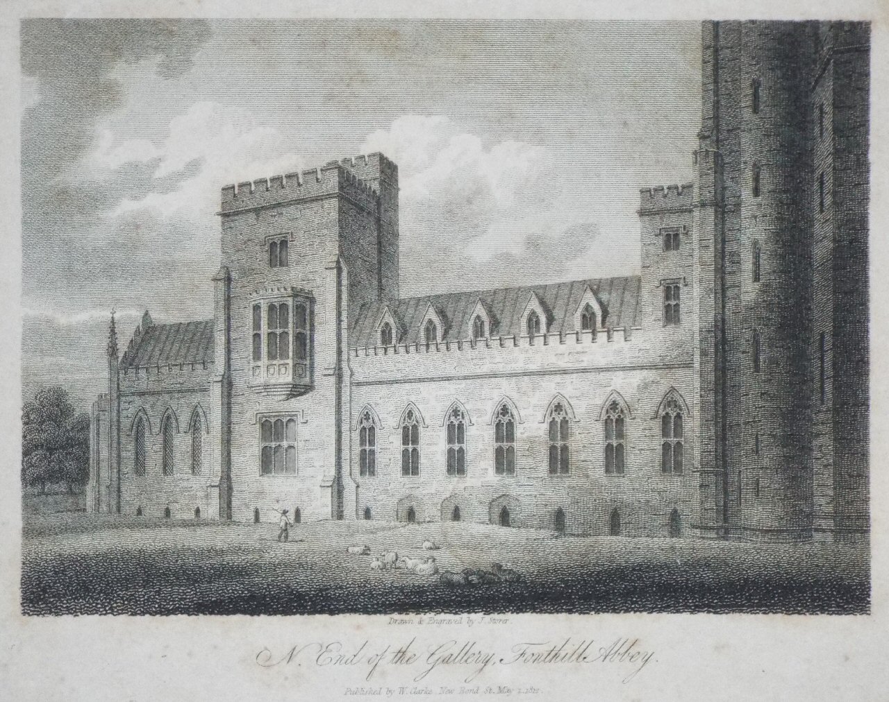 Print - N. End of the Gallery, Fonthill Abbey.